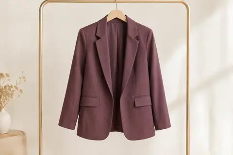 Blazer PIECES pour femme sur cintre, avec revers ouverts, manches longues et poches à rabat