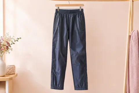 Surpantalon de pluie Regatta en polyester présenté seul dans un décor clair et lumineux.