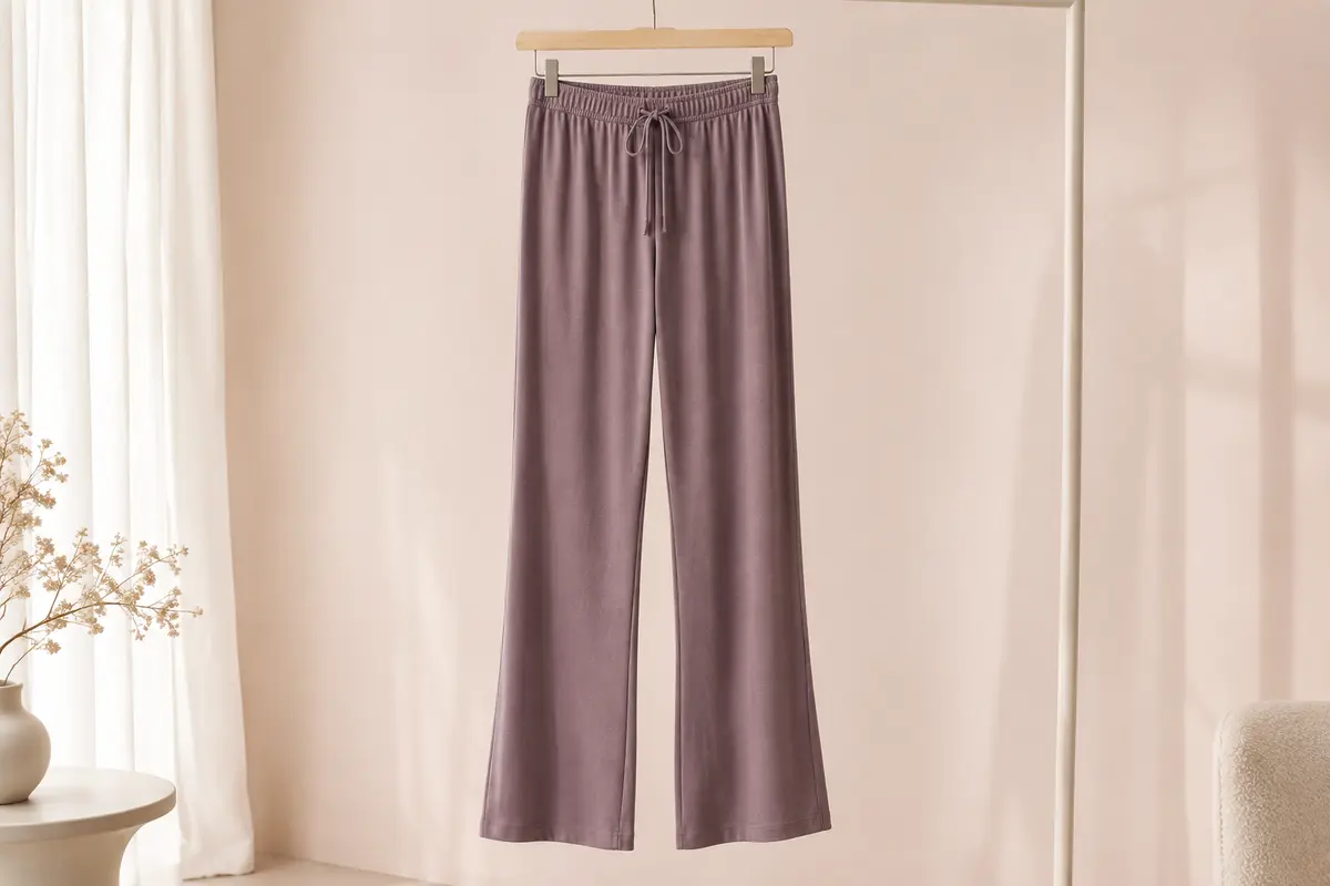 Pantalon de yoga TownCat en modal, avec cordon de serrage à la taille et bas légèrement évasé
